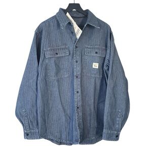 Roy Roger’s X Dave’s New York Denim Button Down Shirt Men’s Size Large New